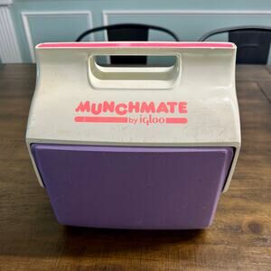 Vintage Igloo Munchmate Lunch Cooler PurplePink MiniMate Retro Personal LunchBox